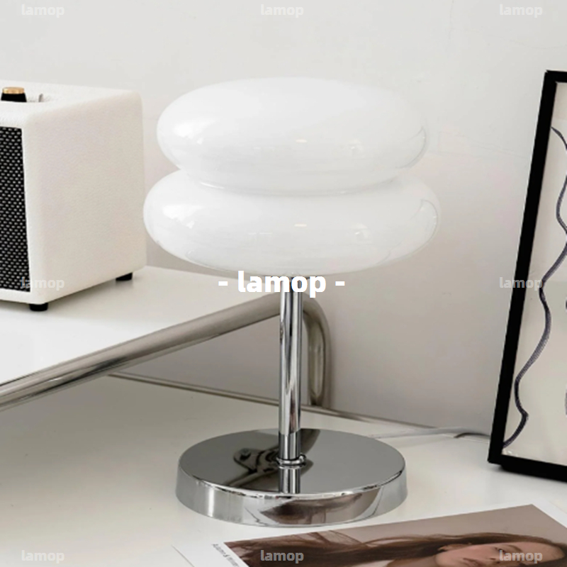 Lightings Decoration - Lámpara de Mesa Bauhaus Cream-Globe, Estilo