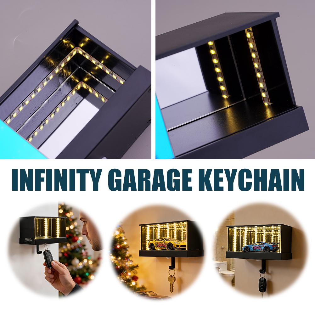 Garage Lighting Decor - LLavero de garaje infinito con luz