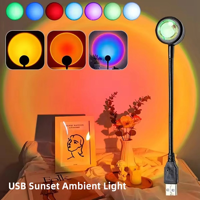Sunset Lamp Projection - Lámpara de proyección de puesta de