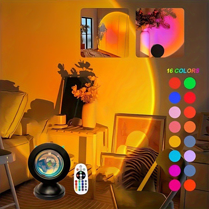 Sunset Lamp Projection - Luz de proyección de puesta de