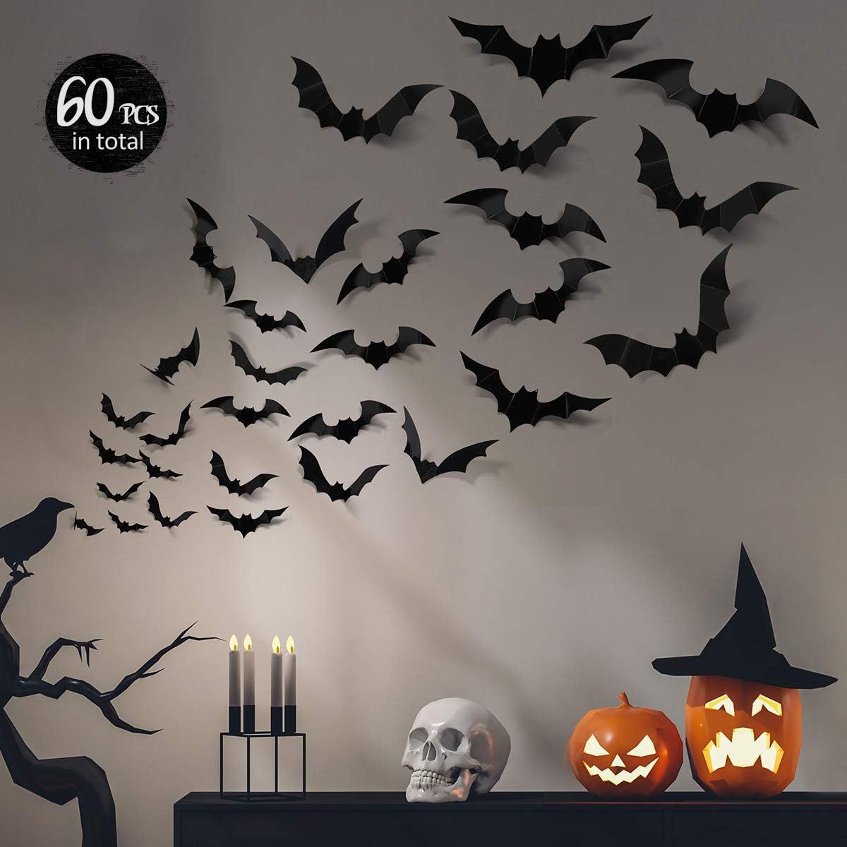 Lighting Home Decor Products - Pegatina genérica de murciélago 3D para