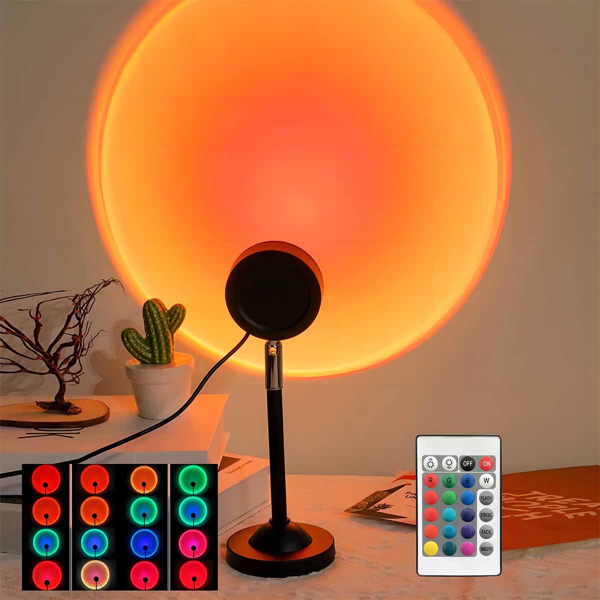 Sunset Lamp Projection - Lámpara de Proyección de Atardecer con