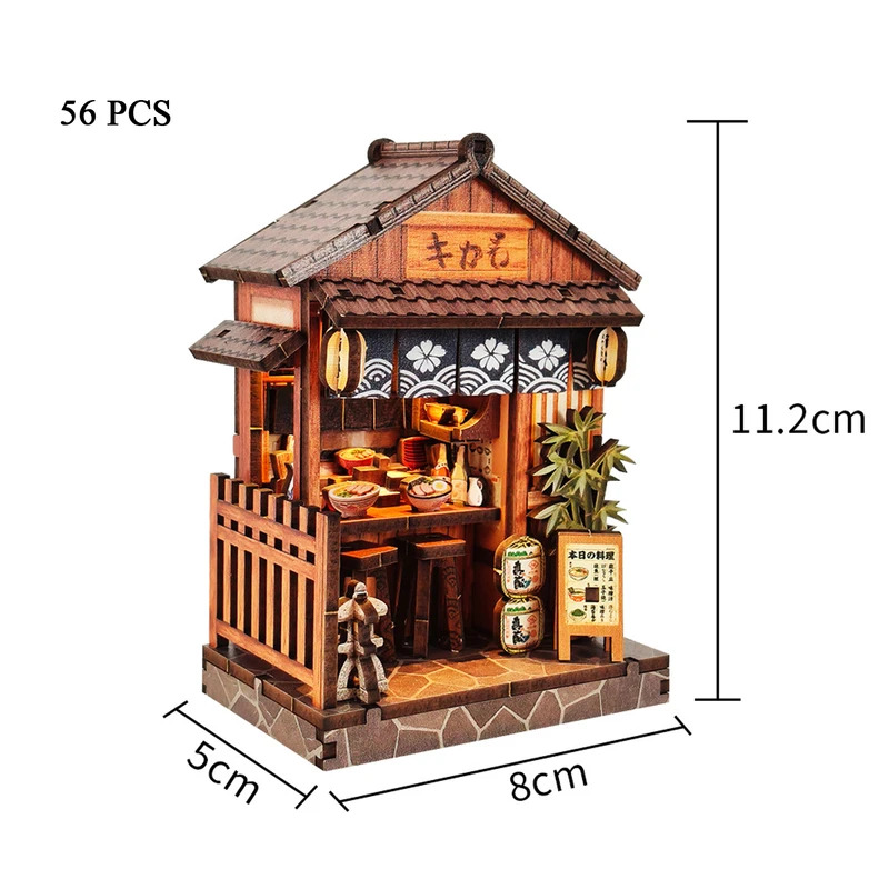 Mini Casa de Madera DIY, Minia - Japanese Lighting Decor reseña y precio