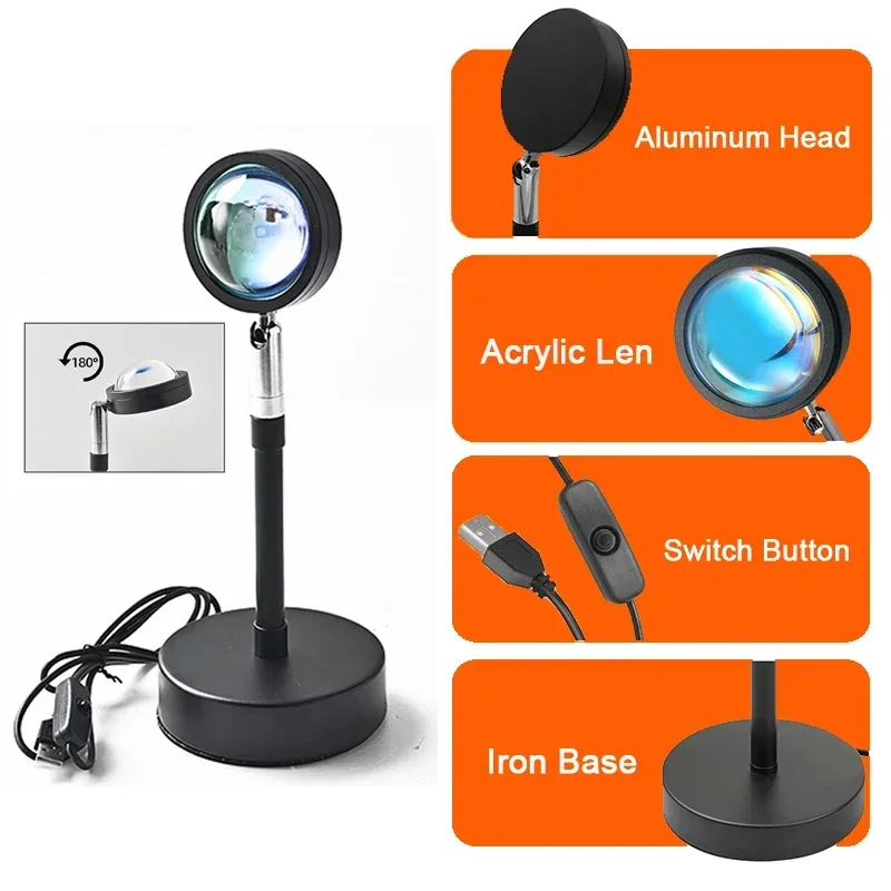 Luz de ambiente de puesta de s - Sunset Lamp Projection reseña y precio