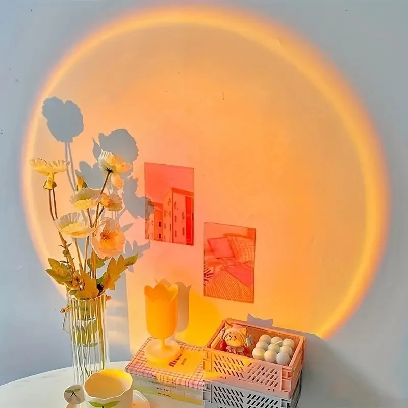 1 lámpara de proyección USB co - Sunset Lamp Projection reseña y precio