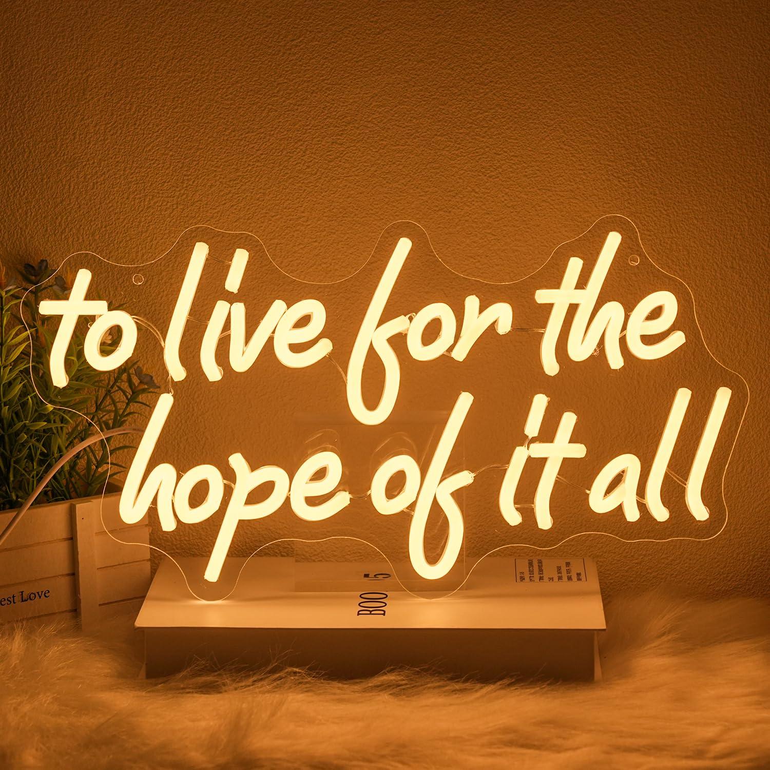 Letrero de neón con la frase « - Wall Decor Lighting reseña y precio