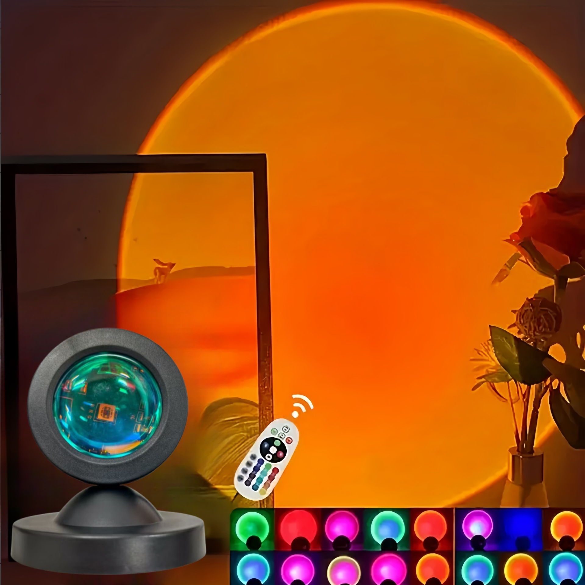 Luz de proyección de puesta de - Sunset Lamp Projection reseña y precio