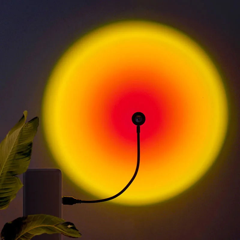 Lámpara LED de Atardecer de 1- - Sunset Lamp Projection reseña y precio