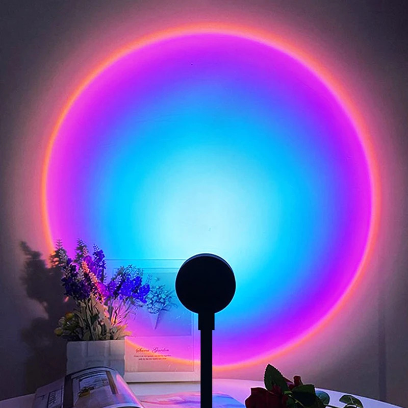Lámpara LED de Atardecer de 1- - Sunset Lamp Projection reseña y precio