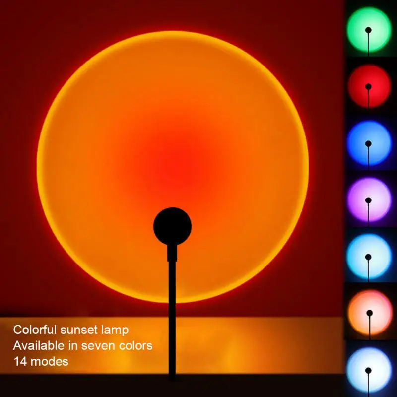 Lámpara LED de Atardecer de 1- - Sunset Lamp Projection reseña y precio