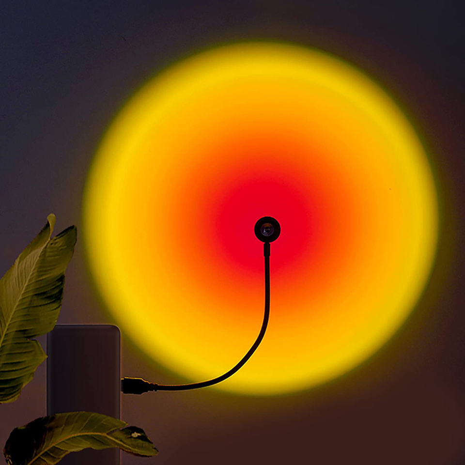 1x USB lámpara de puesta de so - Sunset Lamp Projection reseña y precio