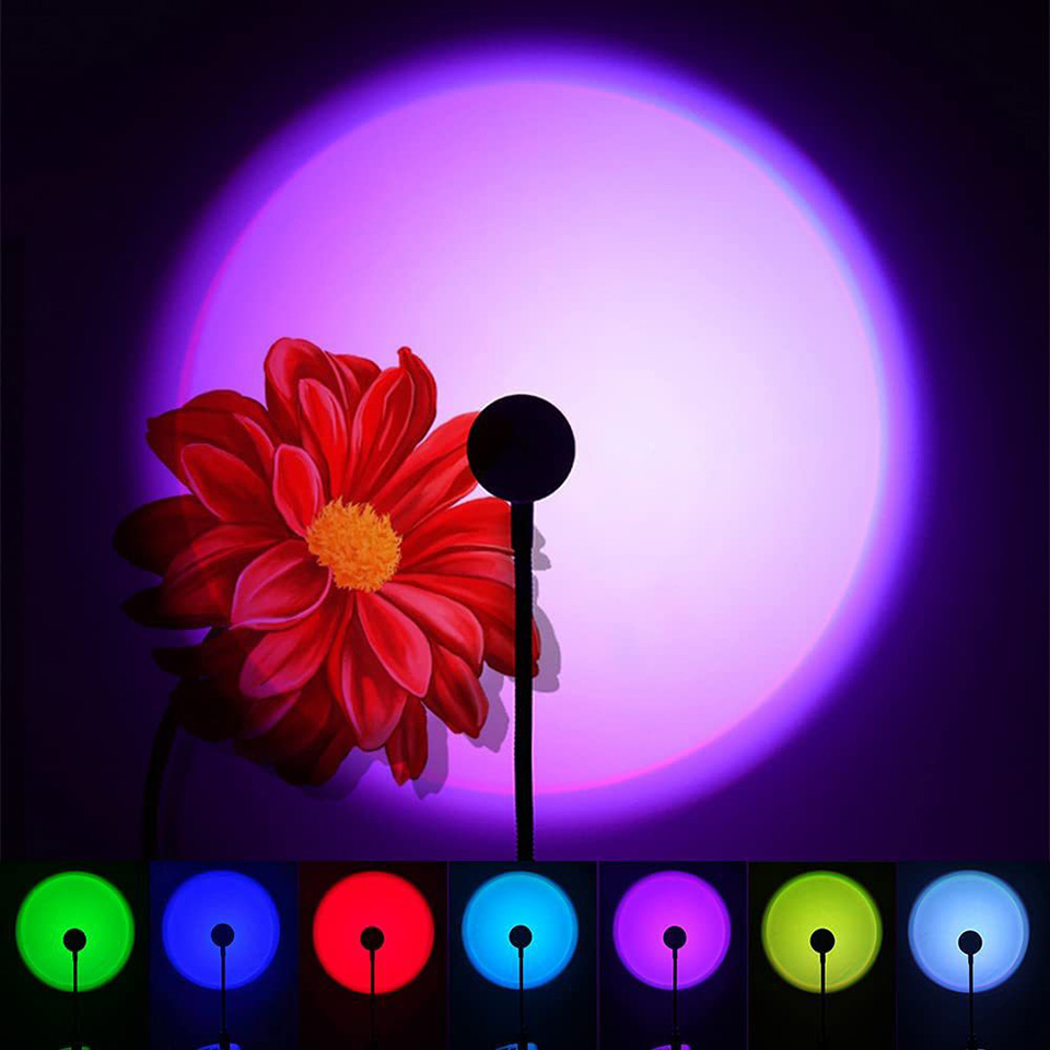 1x USB lámpara de puesta de so - Sunset Lamp Projection reseña y precio