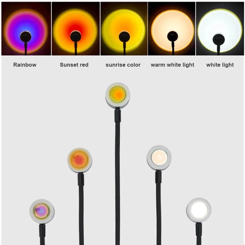 Lámpara de proyección USB pues - Sunset Lamp Projection reseña y precio