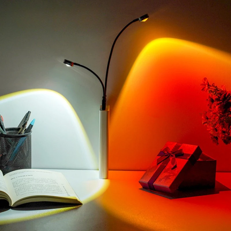 Lámpara de proyección USB pues - Sunset Lamp Projection reseña y precio