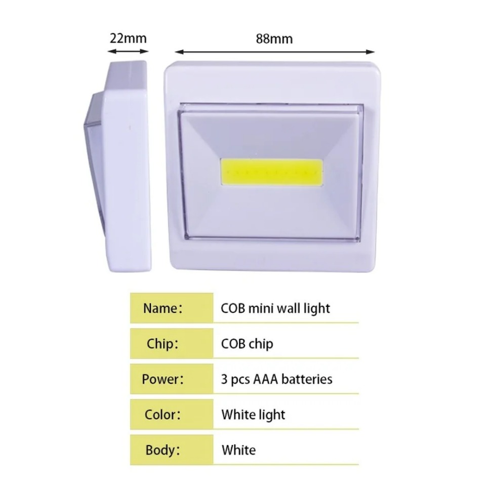 Luces LED COB de noche con 2 p - Garage Lighting Decor reseña y precio