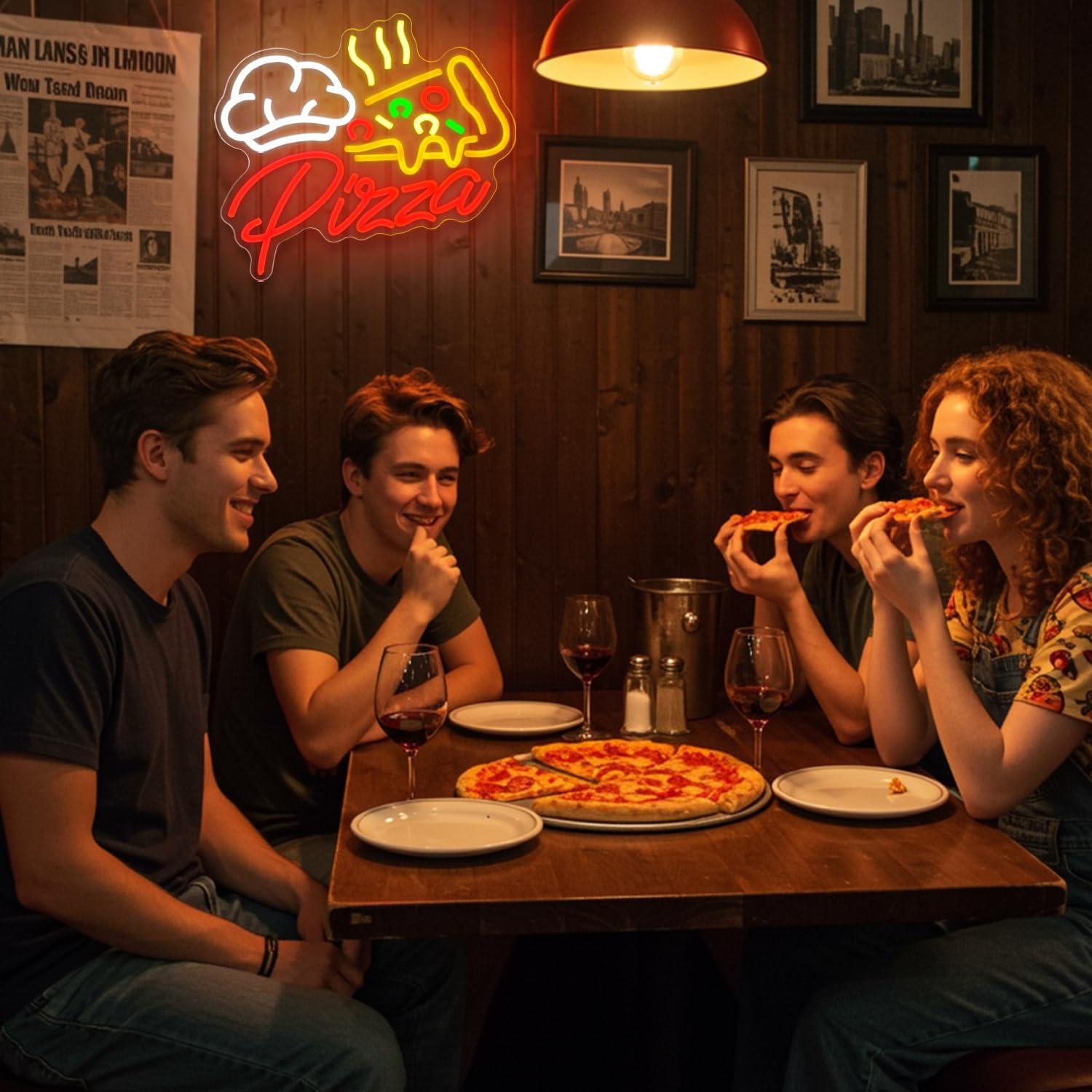 Letrero Luminoso de Pizza, Luc - Wall Decor Lighting reseña y precio