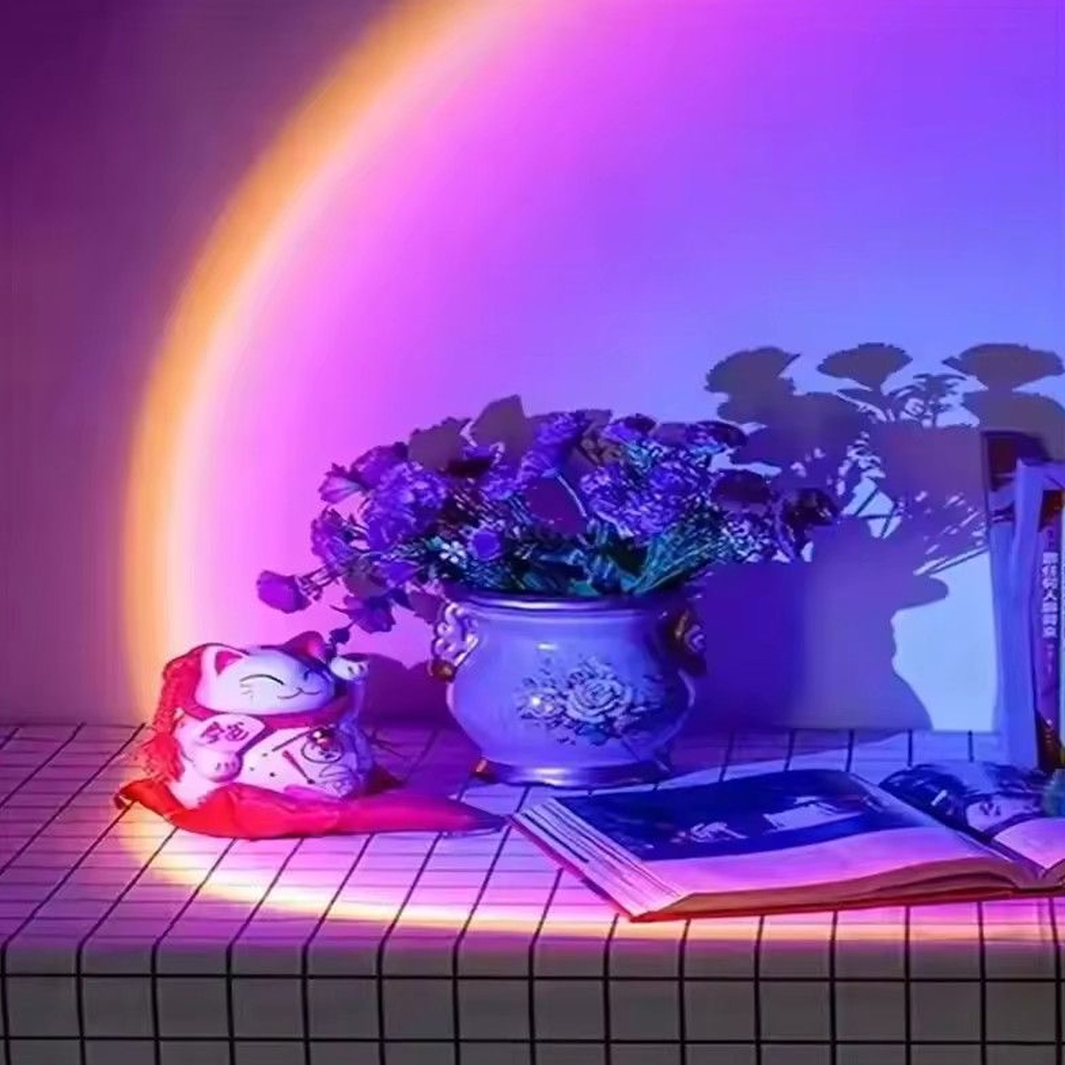 Lámpara LED de proyección de p - Sunset Lamp Projection reseña y precio