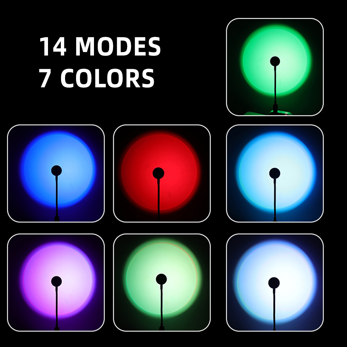 Lámpara LED de proyección de p - Sunset Lamp Projection reseña y precio